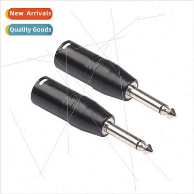 Electroplated black mono 6.35 male to ca XLR three core male