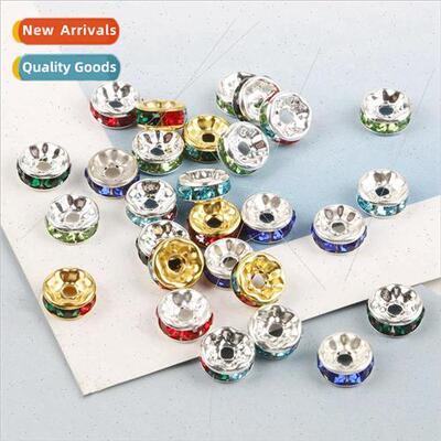 50pcs  electroplating inlaid color diamond wheel drill circl