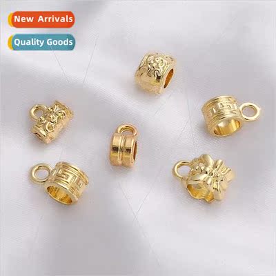 Electroplating 14K color alloy with hanging barrel beads spa