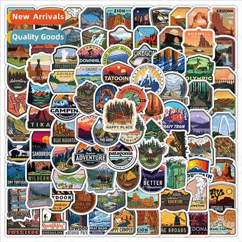 100  Parks Stickers Travel Parks Featured Attractions ggage