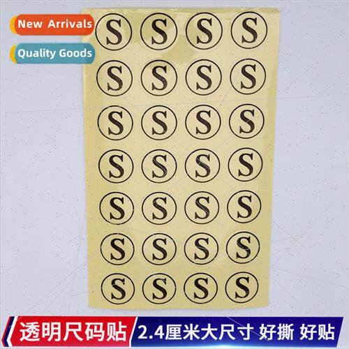 Transparent stickers round size self-adhesive clothing label