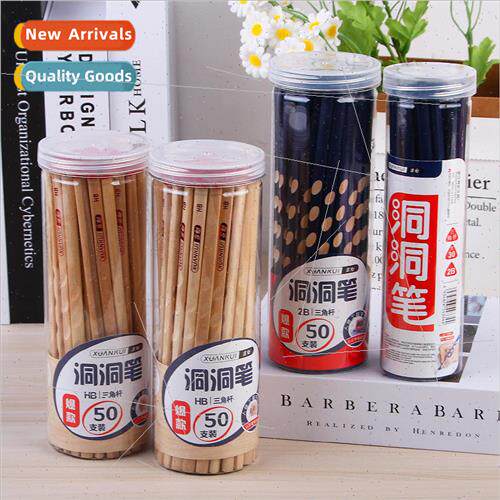 30pcs/50pcs barrel hole pen HB pencil Primary school student