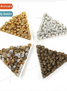 50pcs  flying saucer-shaped alloy beads diy making vintage m