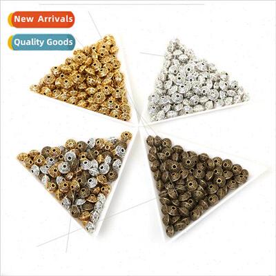 50pcs  flying saucer-shaped alloy beads diy making vintage m