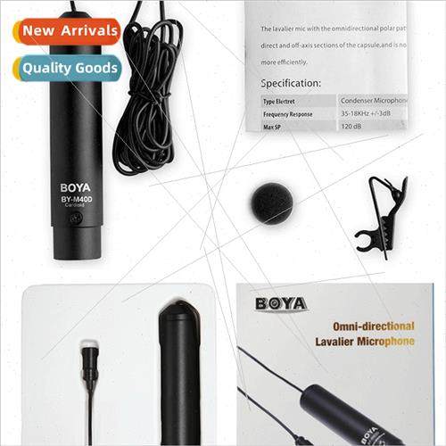 BY-M4OD/M4OD Caical Lavalier Microphone Camera Interview Mic