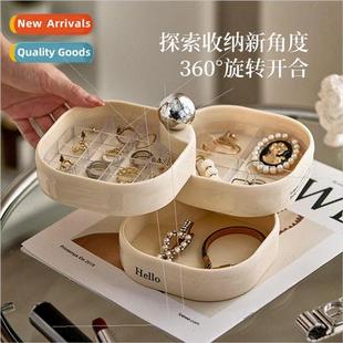 multi layer rotatable Antique clashing box color bed jewelry