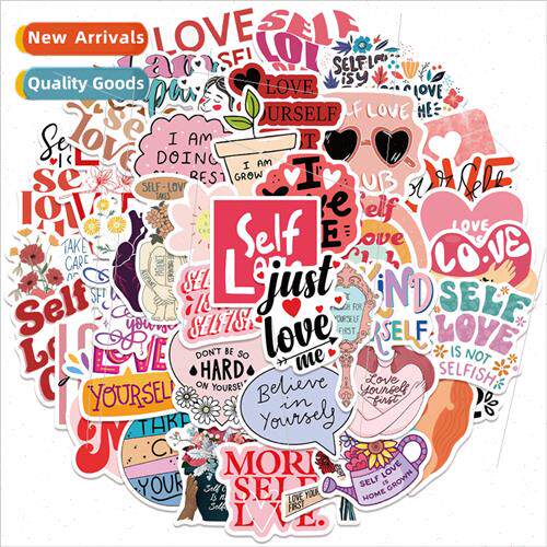 50 self care self love doodle stickers decorative luggage no