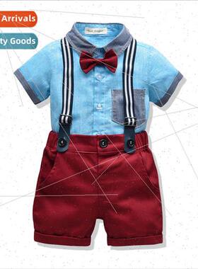 ins new childrens clothing childrens suit color collision sh