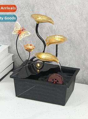 Waterwheel feng shui ornaments attract wealth circulation wa