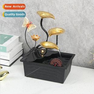 Waterwheel feng shui ornaments attract wealth circulation wa