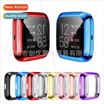 适用 fitbit versa case versa2 full wrap plating case versa c