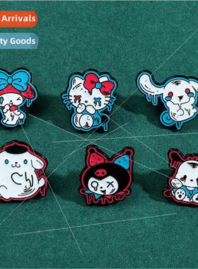 Cartoon spoof Sanrio brooch horror diablo  Kulome jade cinna