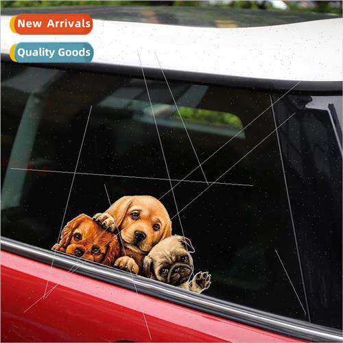 Dog car stickers body decoration personality creative scratc
