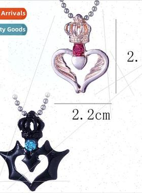 Tanabata Couple Necklace Her King His Queen Crown Love Type