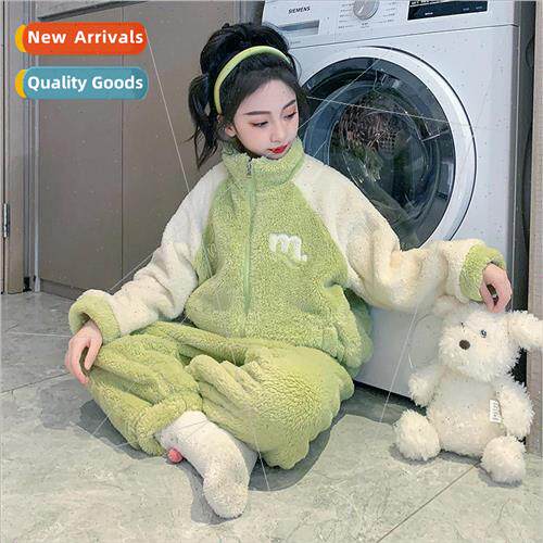 Childrens pajamas girls facecloth fall and winter thickened