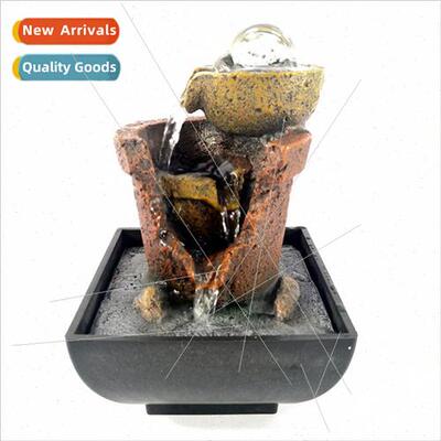Resin flowing fountain ornament desktop small ornaments craf