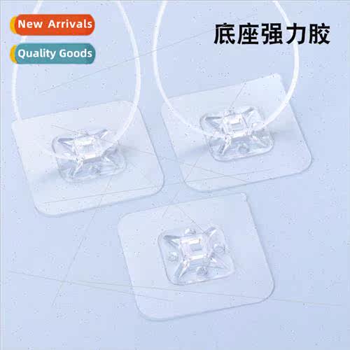 Hole-free transparent tie fixing buckle plastic wire snap ad