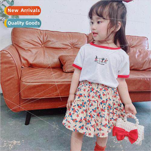 Baby girl skirt 2023 summer new Korean sweet wind floral cot