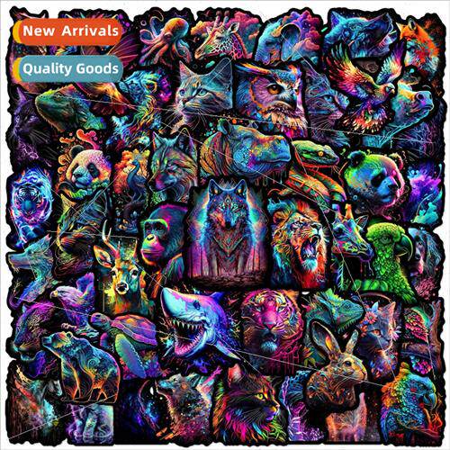 50 pcs of colorful animal graffiti stickers luggage skateboa