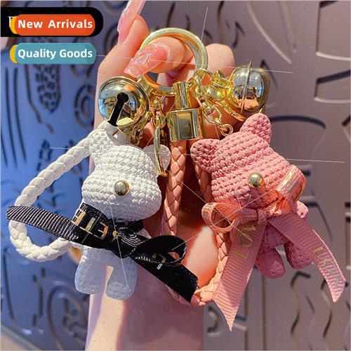 Cartoon gradient resin wool cat keychain exquisite cute coup