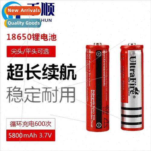 18650 battery strong flashlight rechargeable lithium battery