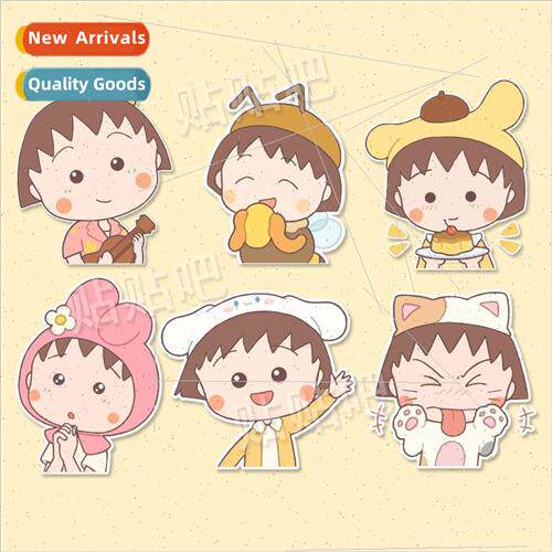 Cute anime Cherry Maruko girl heart luggage decoration lapto