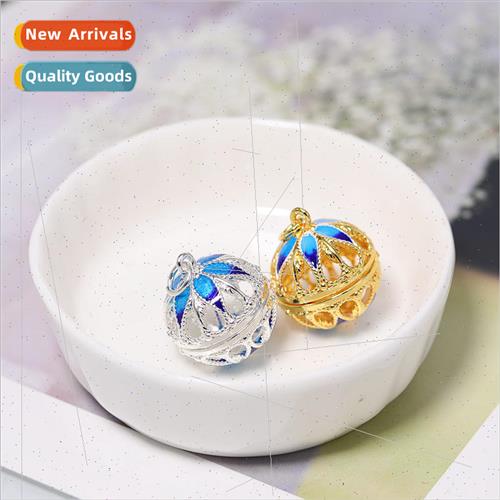 diy material antique cloisonné hollowing incense capsule in