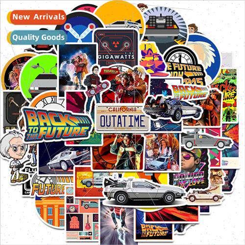 50 sci-fi American drama back to the future graffiti sticker