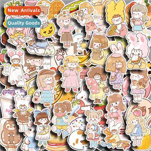 Korean fun weekend 80 handbook stickers cartoon cute pink gi