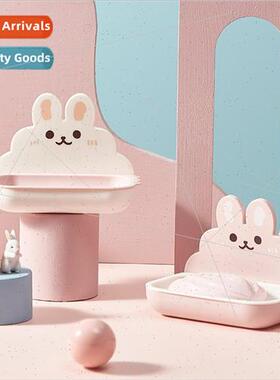 Soap box wall-mounted draining shelf home free bathroom stor