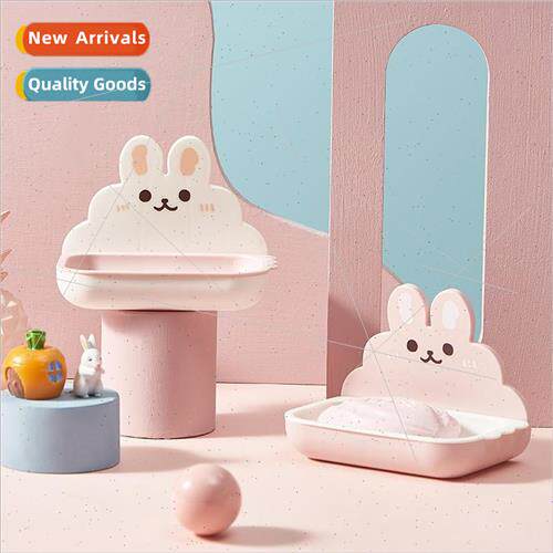 Soap box wall-mounted draining shelf home free bathroom stor