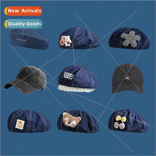 Cowboy beret spring and summer show face small big head circ