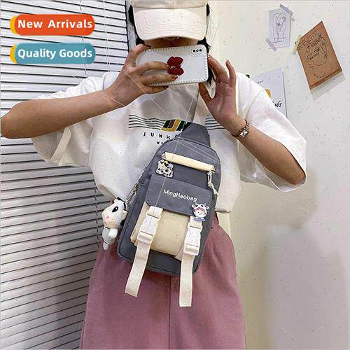 New nylon large-capacity chest bag 2022 cute Mori students g