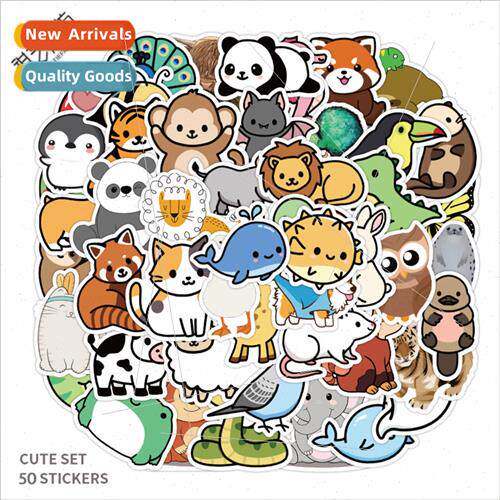 50 Cute Cartoon Critter Doodle s ggage Helmet Fridge Laptop