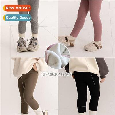 Girls autumn and winter new soft Ollie fleece warm bottoms c