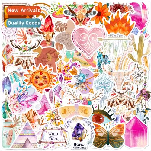 50 Create Your Own Bohemian Doodle Stickers Notebook Car Doo