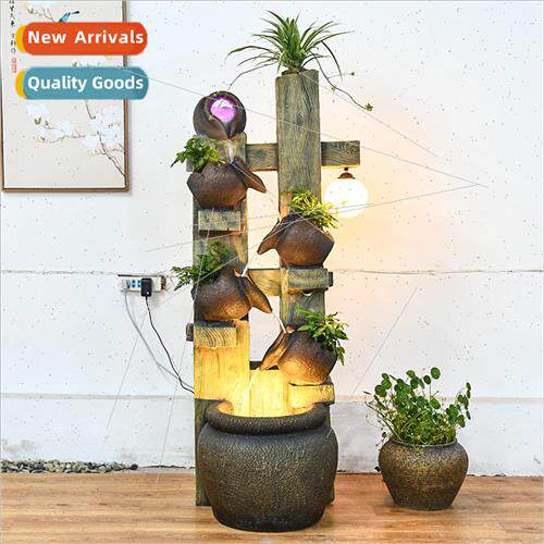 Ceramic pot withered wood water fountain fish tank living ro