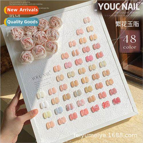 Eucerin 48 colors flower jade fat transparent color nail pol