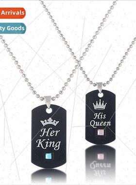 Popular Valentines Day  Her King His Queen Crown Couple Diam