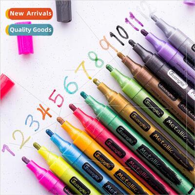 S535-12 Color Metallic Glitter Pen Water-based Marker Art Dr