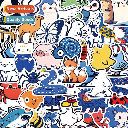 50 cartoon cute animal graffiti decorative stickers handbook
