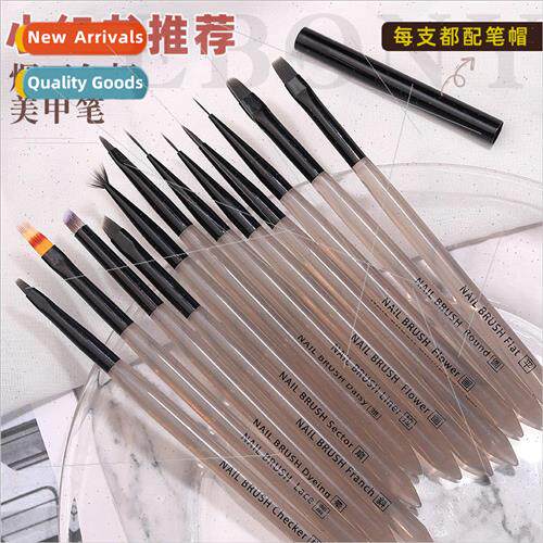 Japanese smoke and rain color ice black system nail art pen