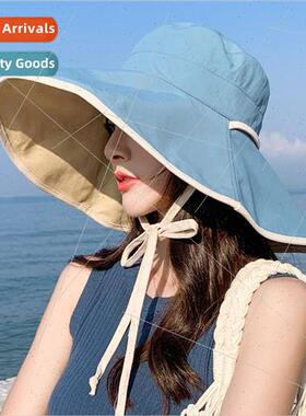Large-brimmed fishermans hat female summer Korean  of the of