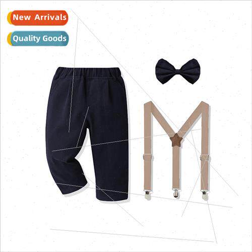 Korean  of the spring and fall childrens mid-waist pants adj