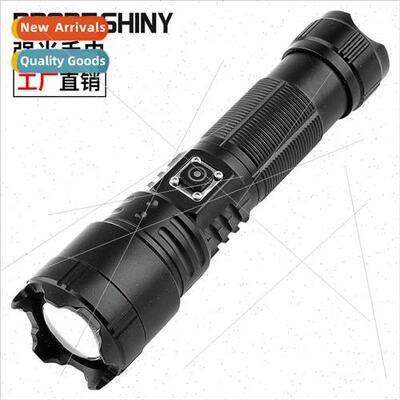 White laser flashlight 26650 lithium battery dual aperture s