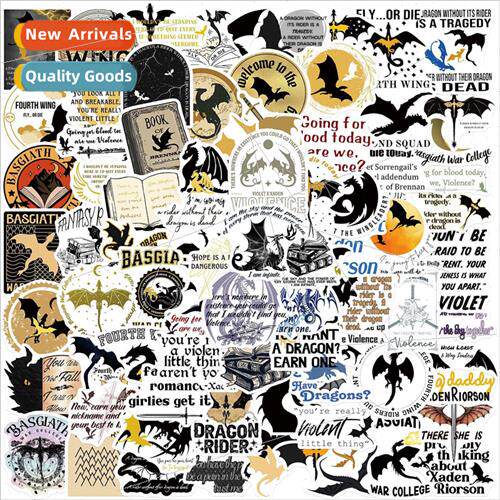 100 pcs Fourth Wing Graffiti Stickers Decorative Guitar Lapt