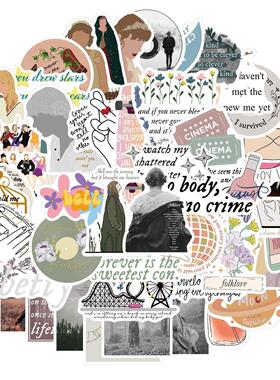 50 Taylor Mould Album Folklore Evermore Stickers ggage Troll