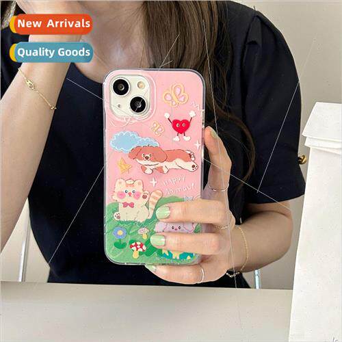 Grass Animal Cat Dog IPhone14/13ProMax Reversible Apple 12P