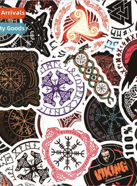 50 viking logo graffiti stickers bike computer laptop electr