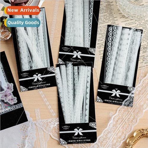 Vintage Alice in Wonderland lace skeleton paper handbook lac